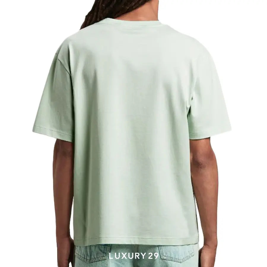 Palm Angels SLIM FIT T-SHIRT MINT OFF WHITE PALM ANGELS