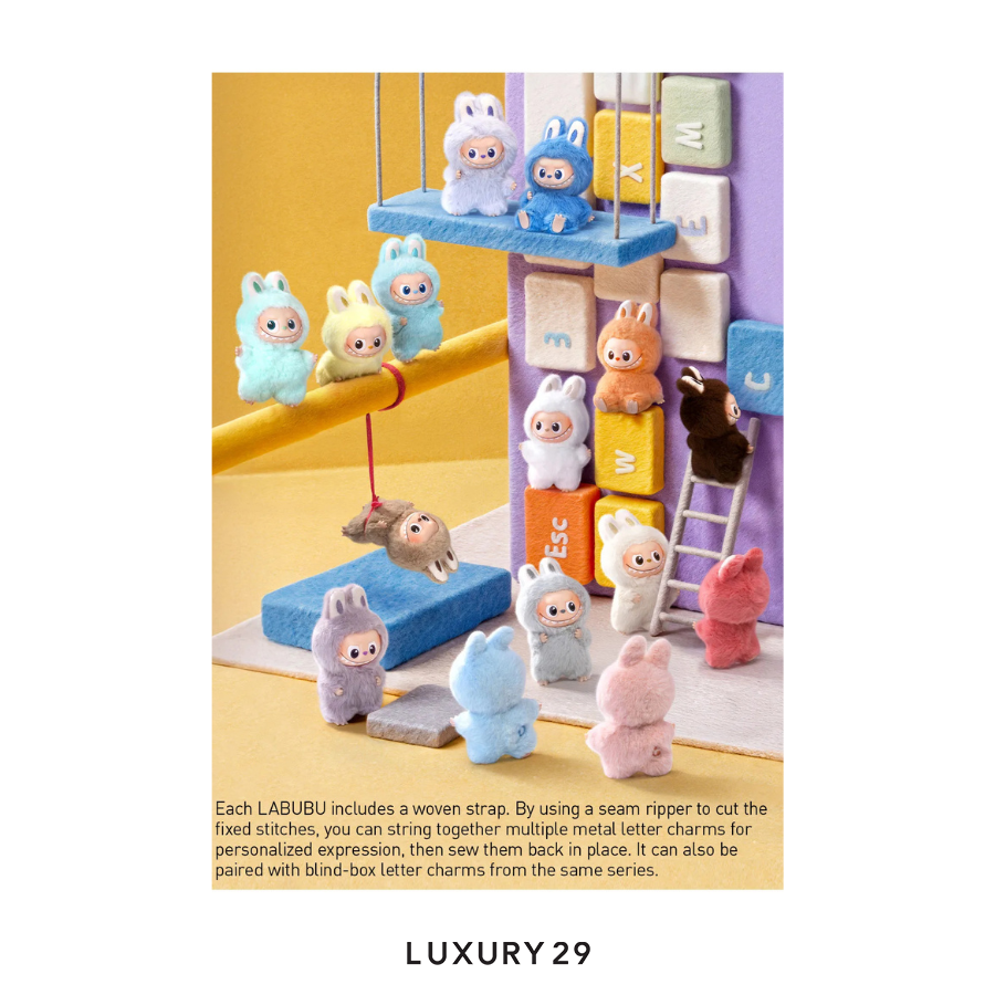 Pop Mart THE MONSTERS - Pin For Love Series Vinyl Plush Pendant Blind Box (A-M) POP MART