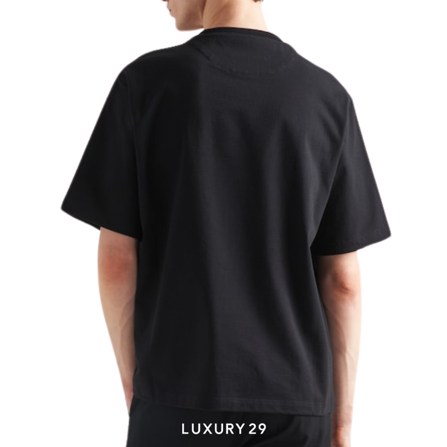 Prada Cotton T-shirt Black PRADA
