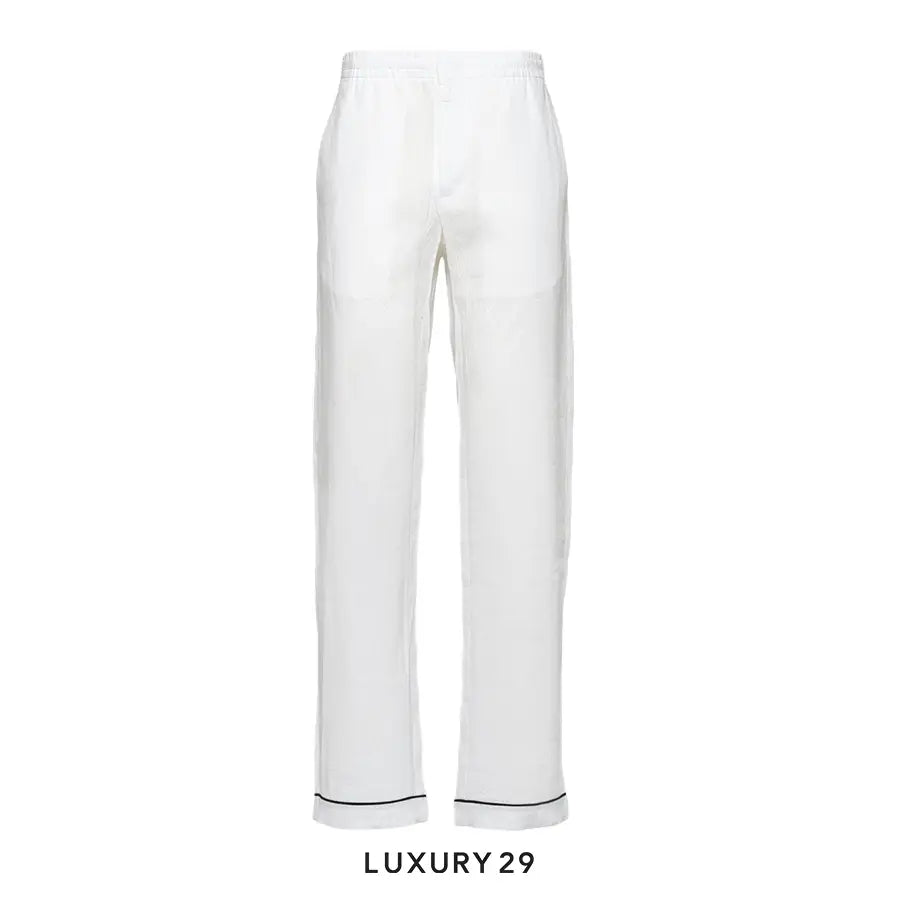 Prada Linen Pants White