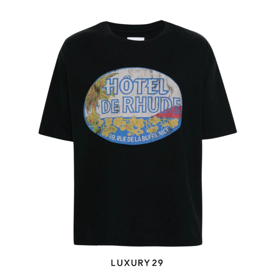 RHUDE DIMORA COTTON T-SHIRT RHUDE