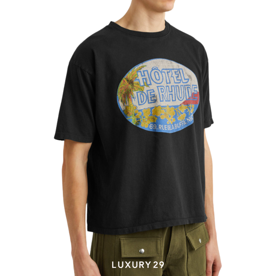 RHUDE DIMORA COTTON T-SHIRT RHUDE