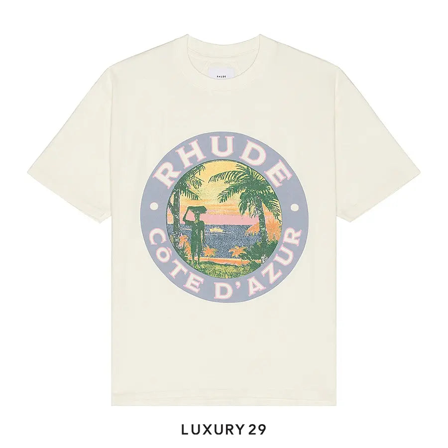 RHUDE LAGO TEE VTG WHITE