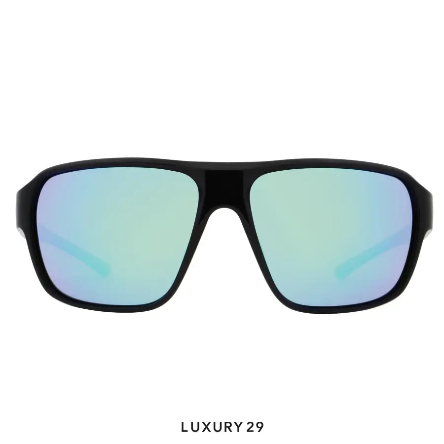 Red Bull Spect Sunglasses Chop-04P shiny black - smoke with green mirror