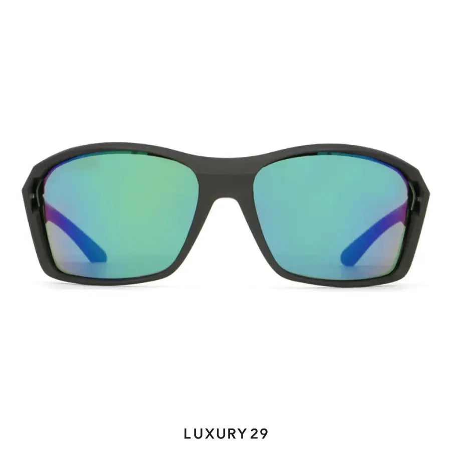 Red Bull Spect Sunglasses Drill-03 green with green mirror