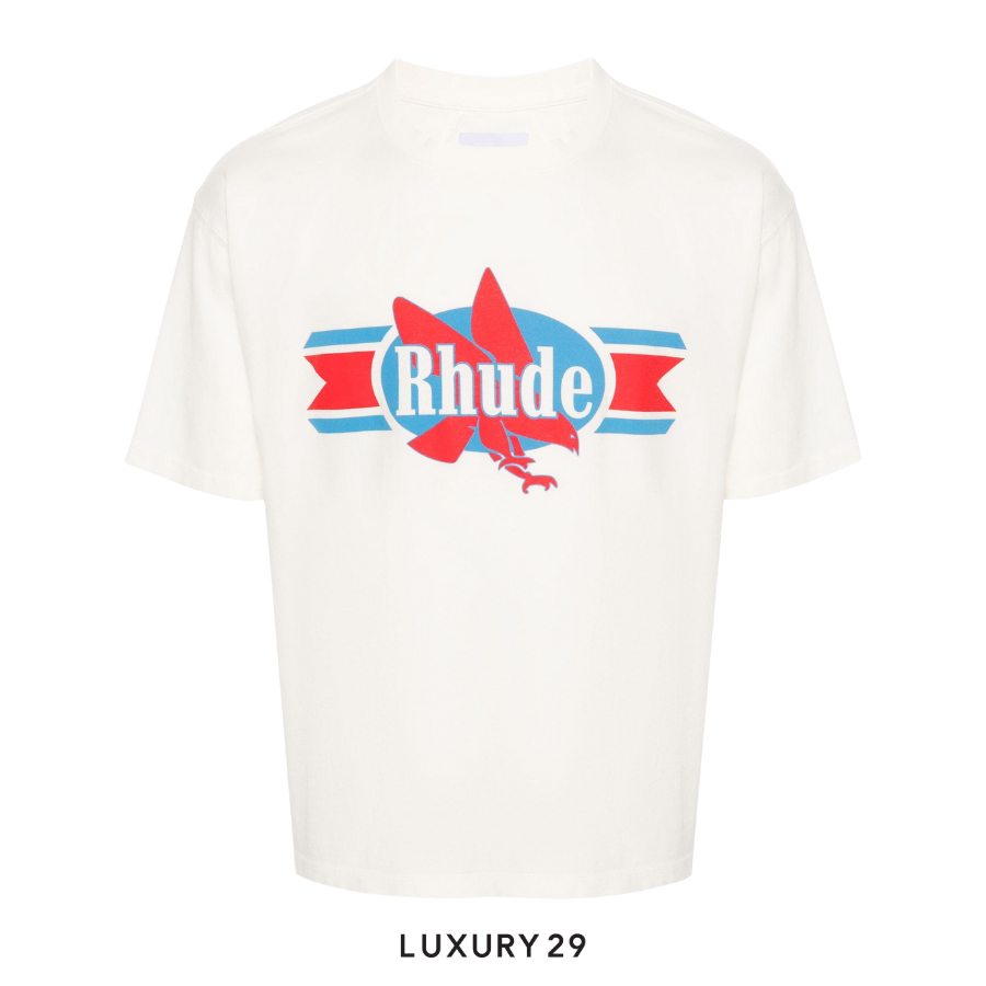 Rhude CHEVRON EAGLE TEE VTG WHITE