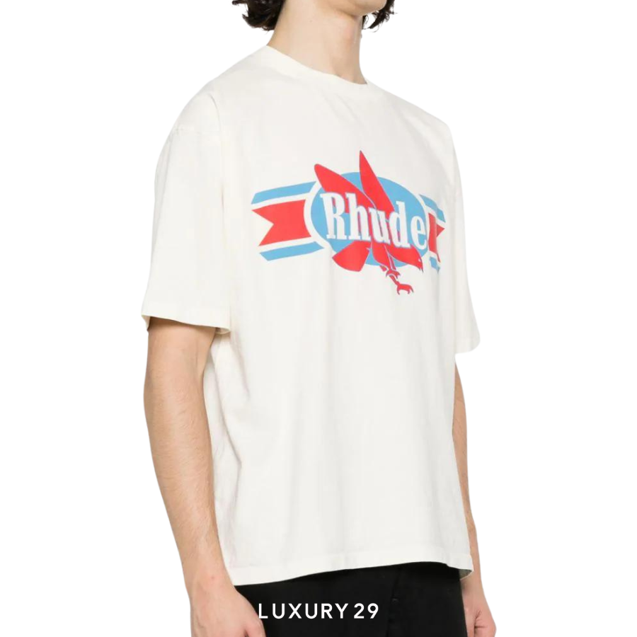 Rhude CHEVRON EAGLE TEE VTG WHITE RHUDE
