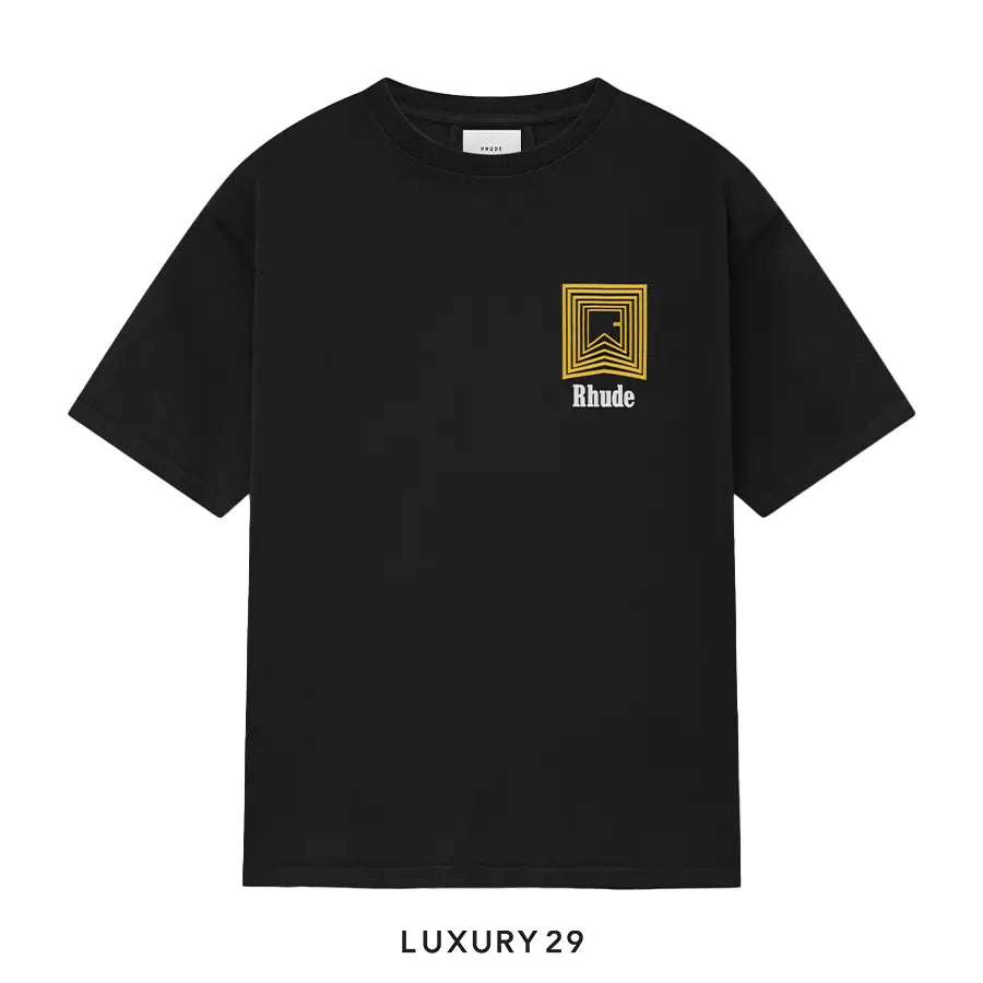 Rhude Chevron logo repeat tee