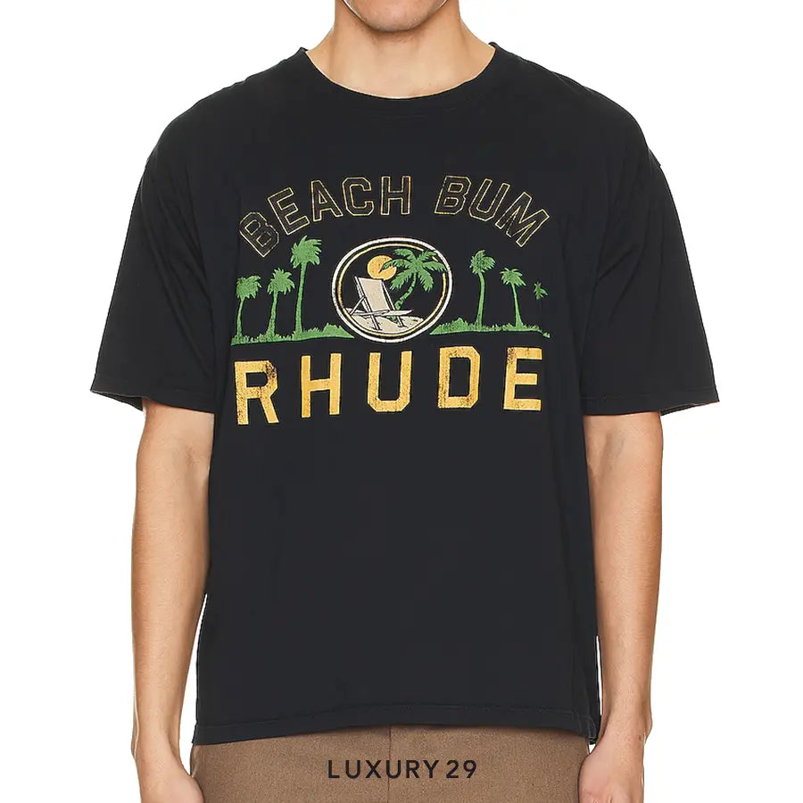 Rhude PALMERA TEE VTG BLACK RHUDE