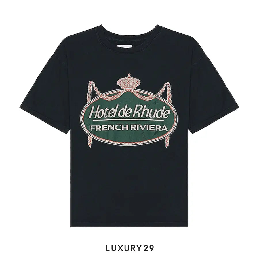 Rhude RHUDE RIVIERA TEE VTG BLACK