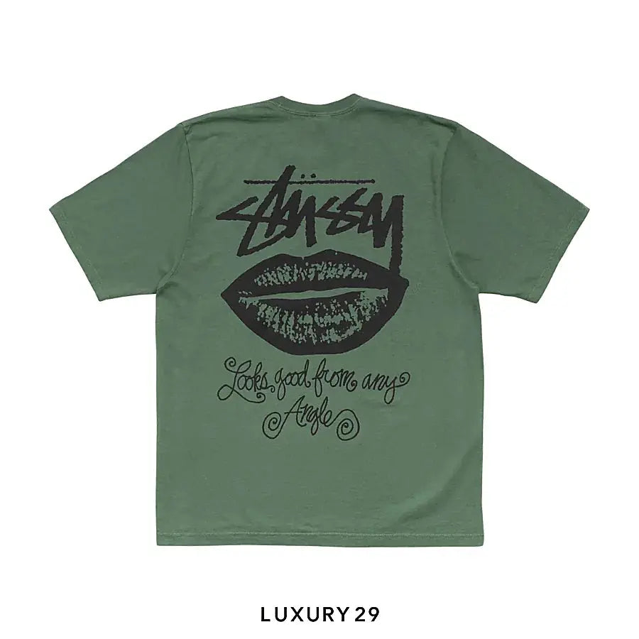 STUSSY ANY ANGLE TEE PIGMENT DYED PINE