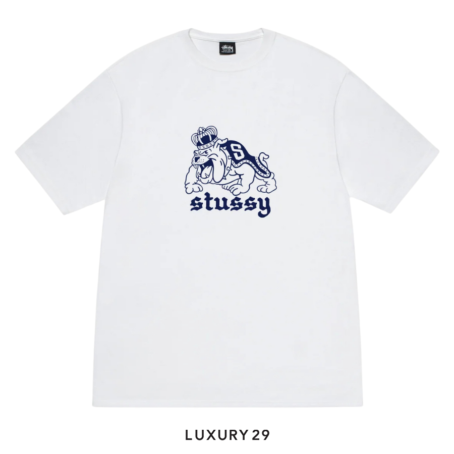 STUSSY BULLDOG TEE WHITE STUSSY