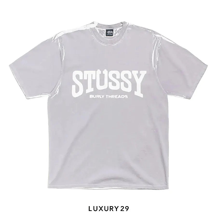 STUSSY BURLY STONE WASHED TEE WHITE