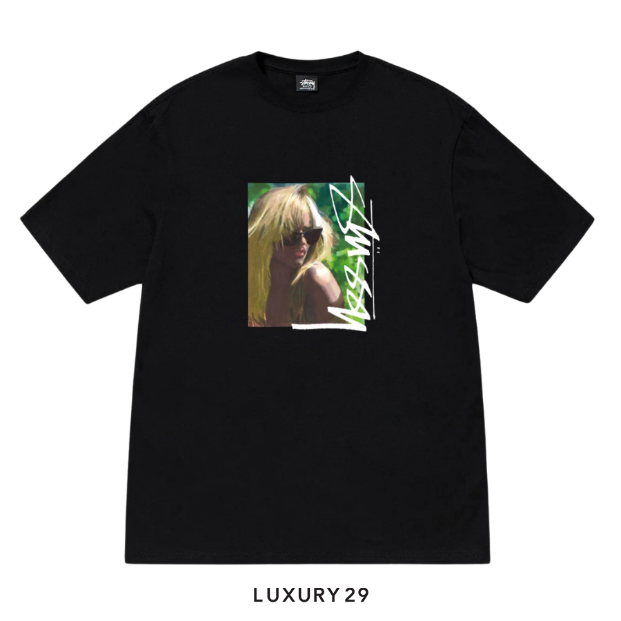 STUSSY LAURA TEE BLACK STUSSY