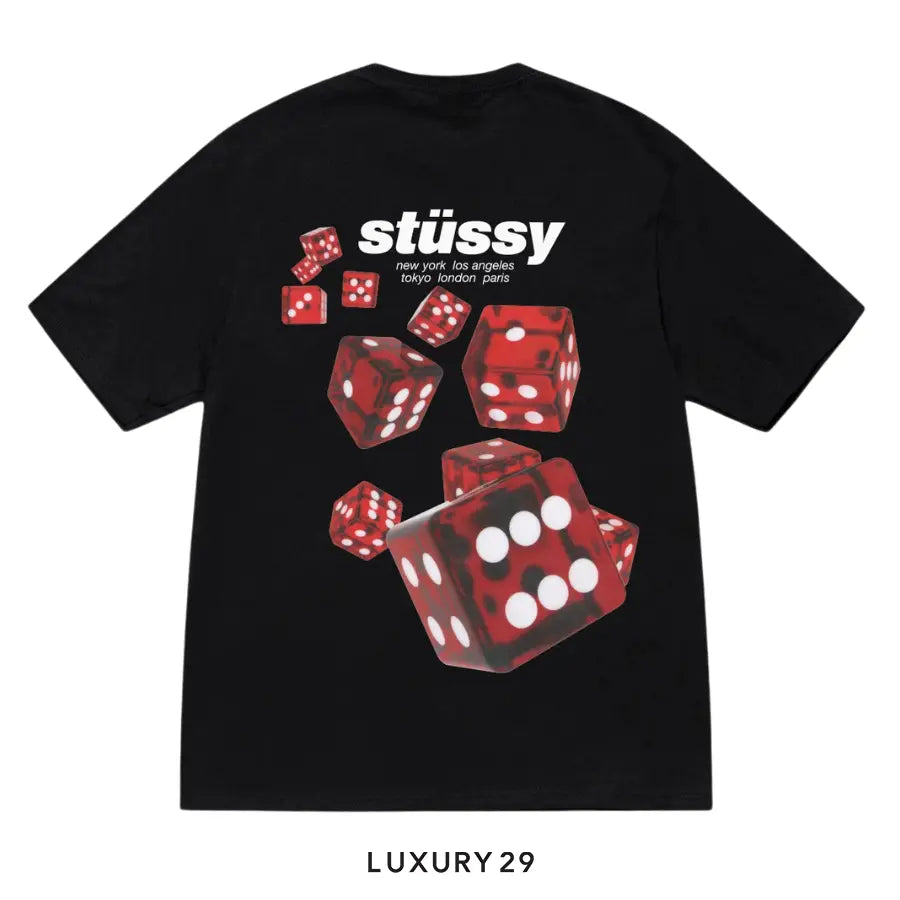 STUSSY ROLLERS TEE BLACK STUSSY Luxury29