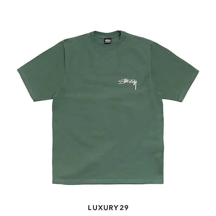 STUSSY SKATE STACK TEE PIGMENT DYED PINE
