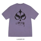 STUSSY SPADE TEE PIGMENT DYED GRAPE