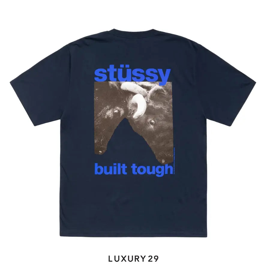 Stussy BUILT TOUGH TEE Navy