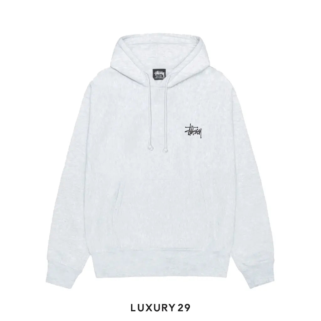 Stussy Basic Stussy Hoodie Ash Heather STUSSY