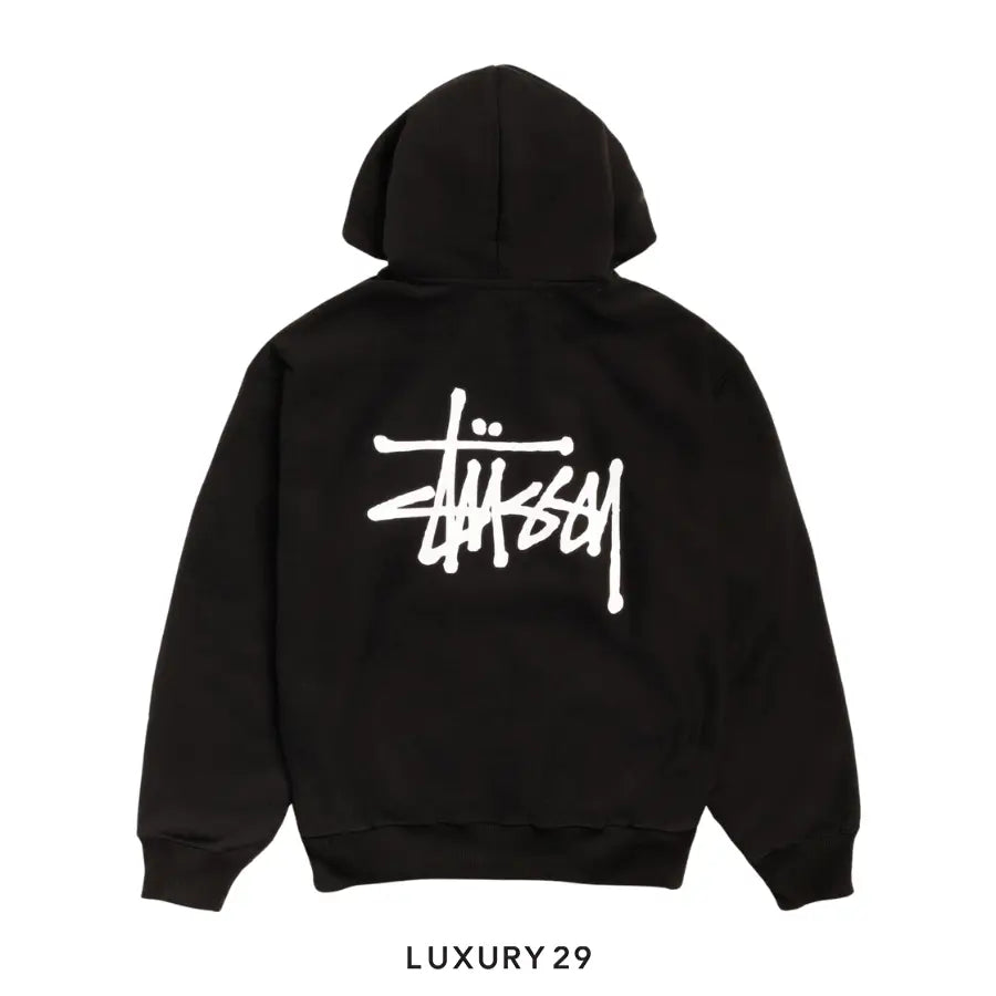 Stussy Basic Stussy Hoodie Black 2024 STUSSY Luxury29