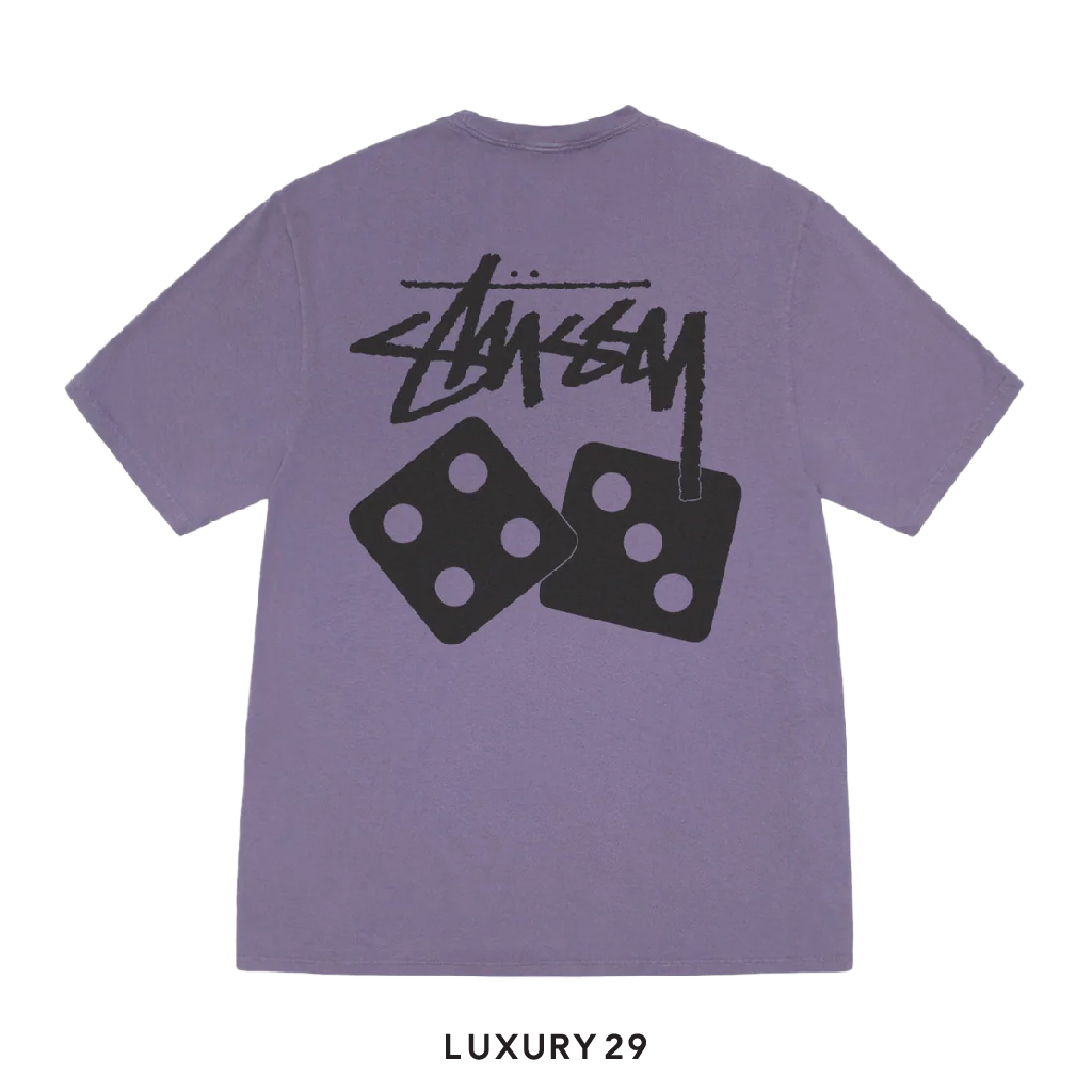 Stussy DICE TEE PIGMENT DYED Grape STUSSY