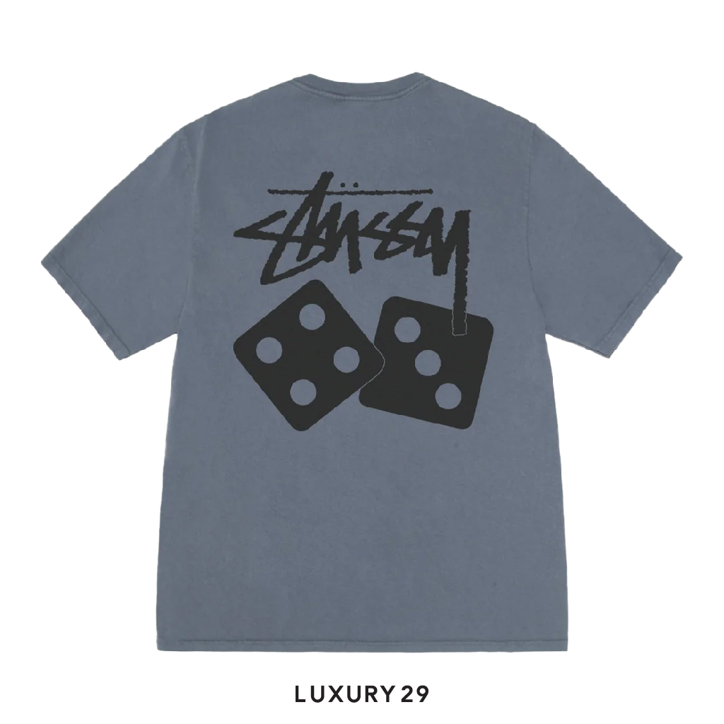 Stussy DICE TEE PIGMENT DYED Navy STUSSY