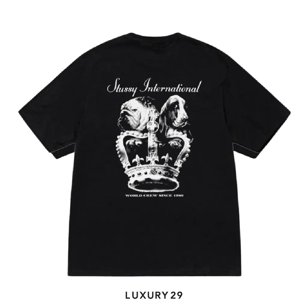 Stussy Dog Crown Tee Black STUSSY