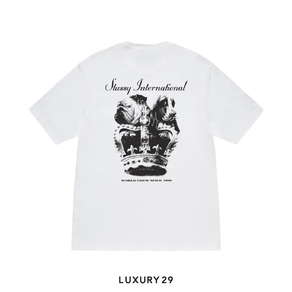 Stussy Dog Crown Tee White STUSSY