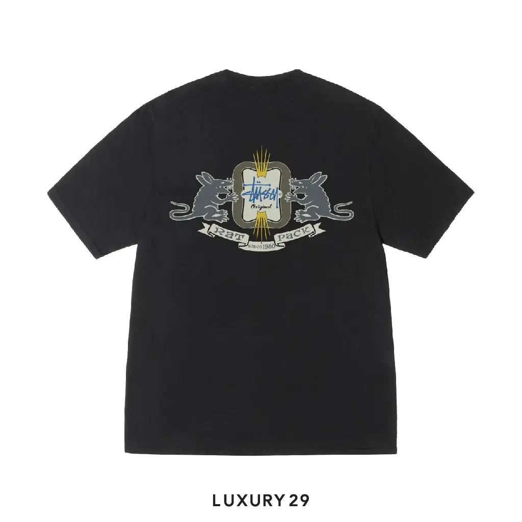 Stussy HOMEBREW TEE PIGMENT DYED Black STUSSY
