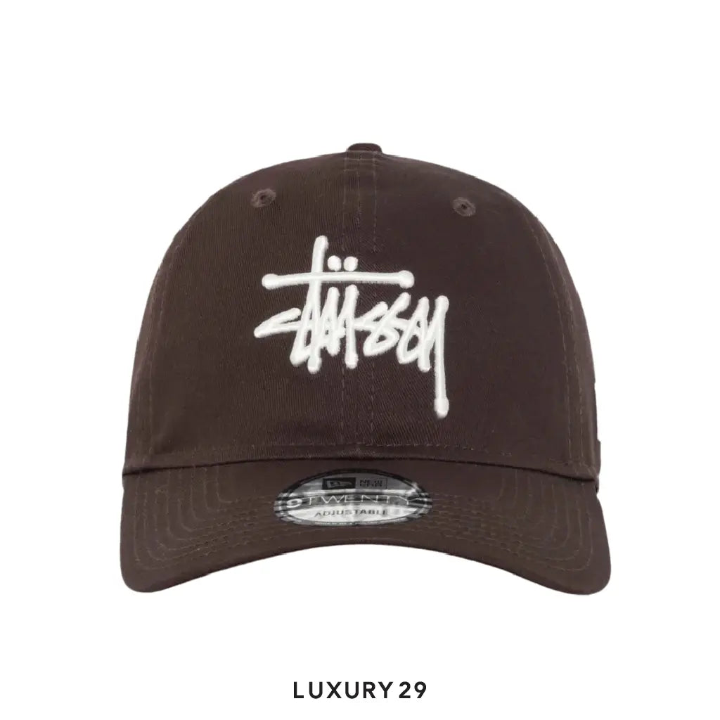Stussy NEW ERA 9TWENTY BASIC STRAPBACK Brown STUSSY