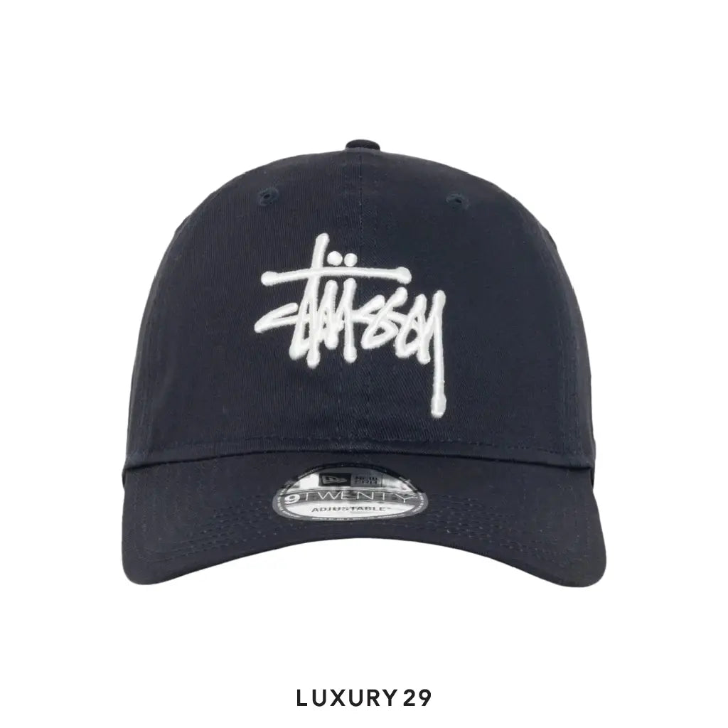 Stussy NEW ERA 9TWENTY BASIC STRAPBACK Dark Navy STUSSY