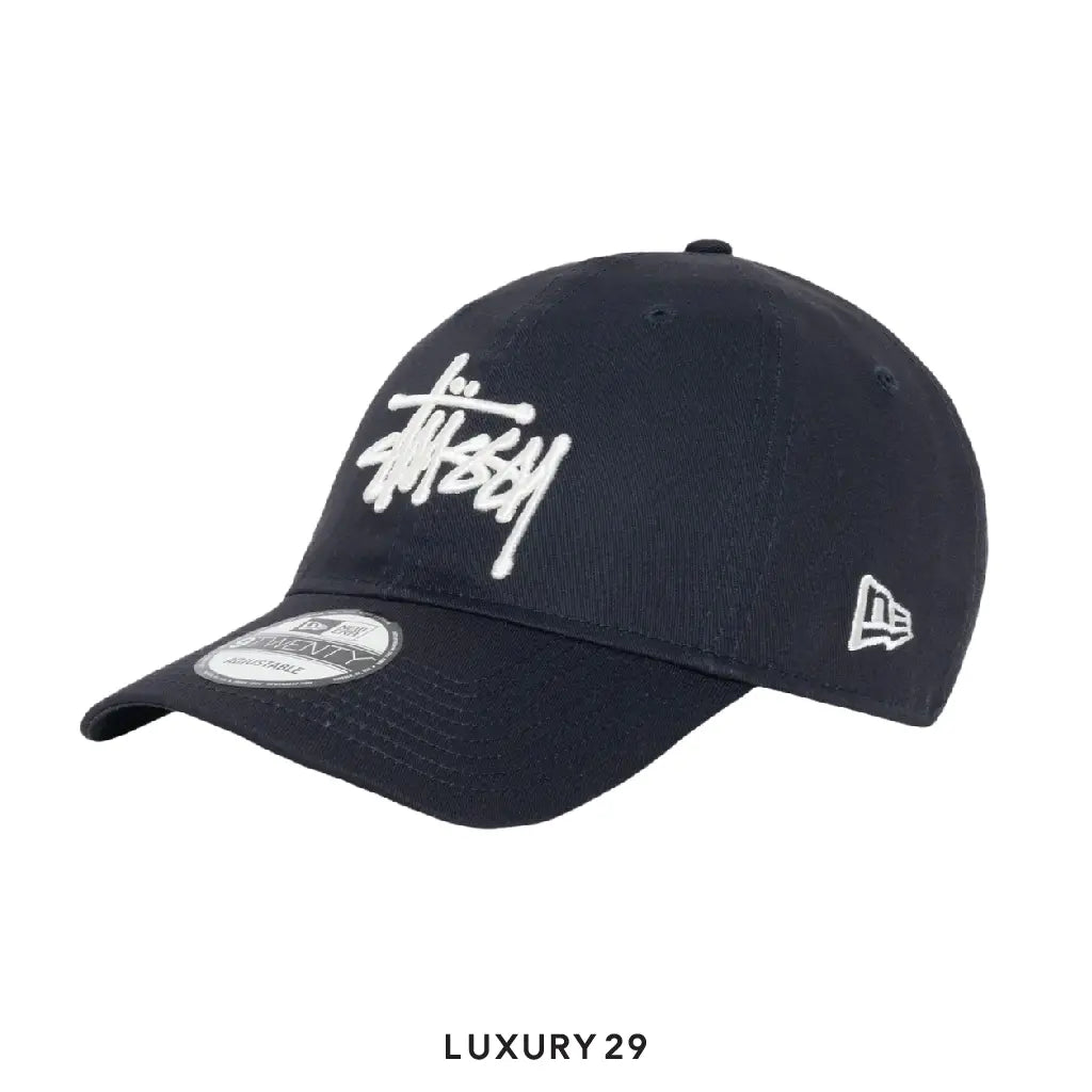 Stussy NEW ERA 9TWENTY BASIC STRAPBACK Dark Navy STUSSY