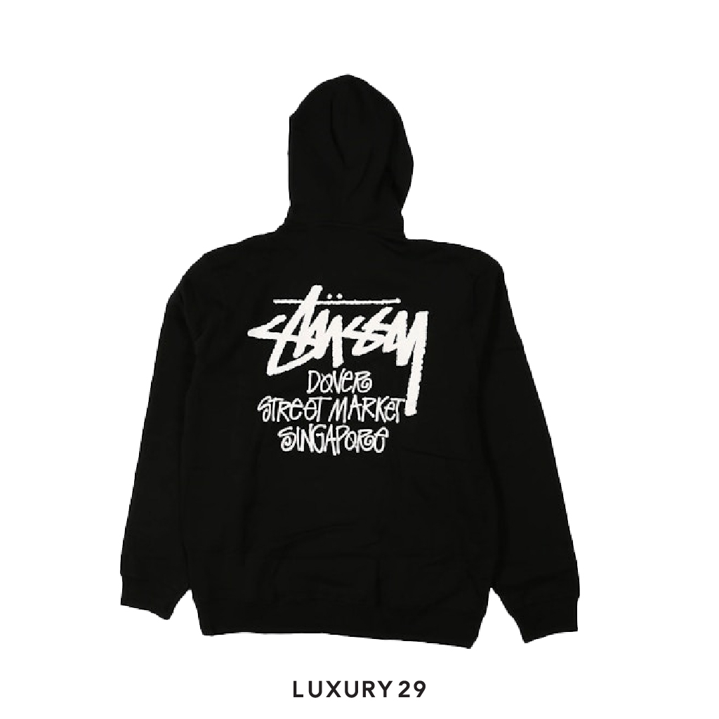 Stussy STOCK SINGAPORE HOODIE Black STUSSY