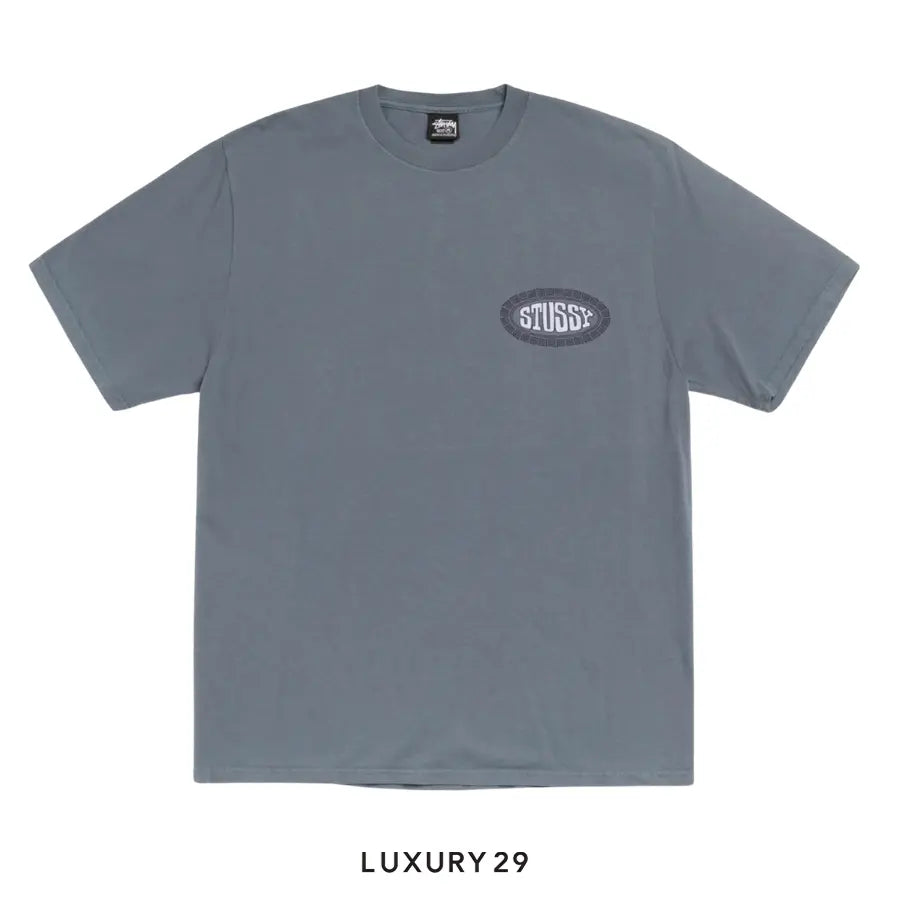 Stussy TILE OVAL TEE PIGMENT DYED Navy
