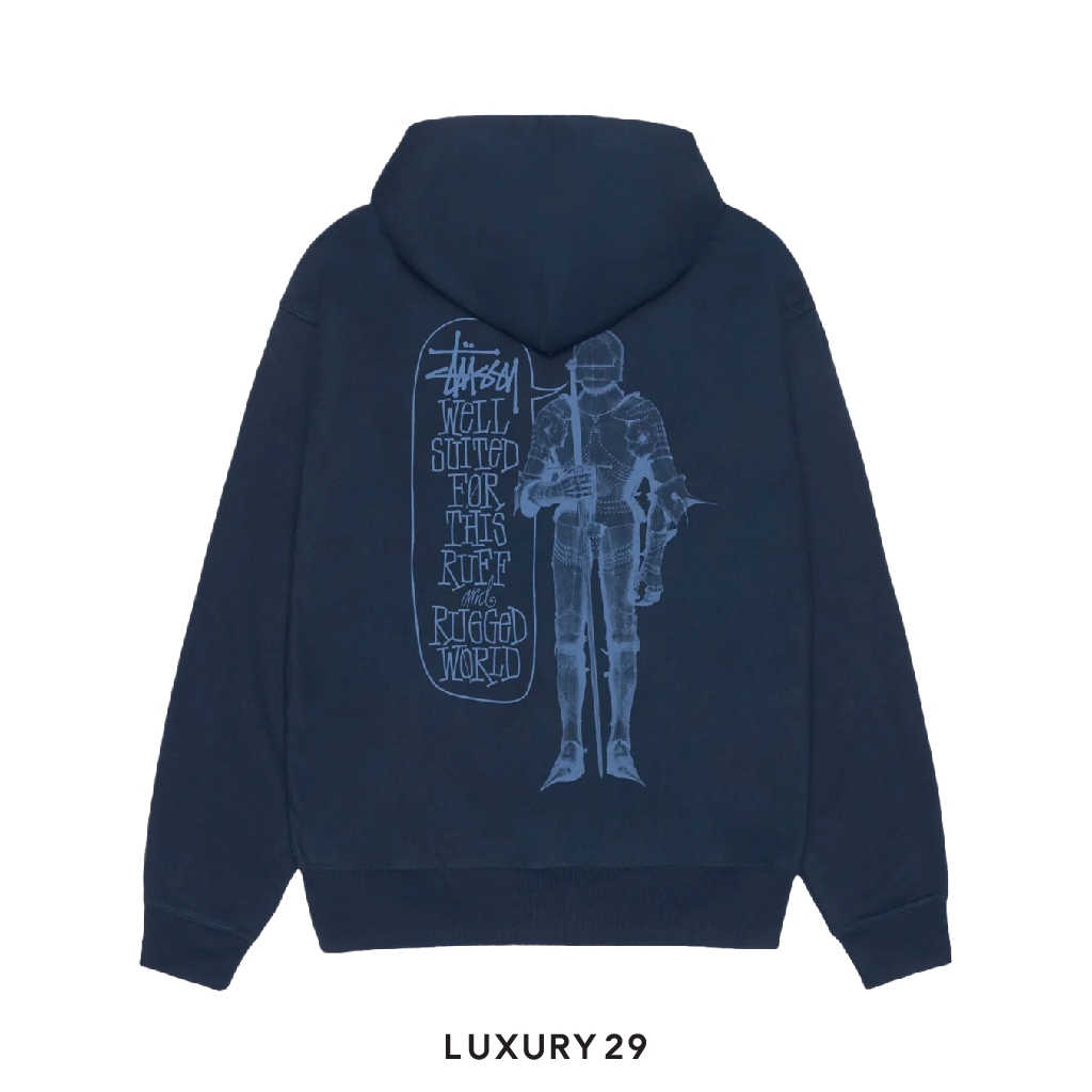 Stussy WELL SUITED ZIP HOODIE Navy STUSSY