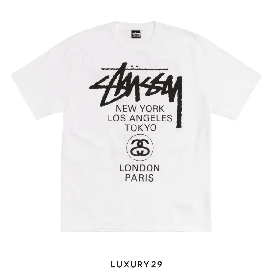 Stussy WORLD TOUR TEE WHITE