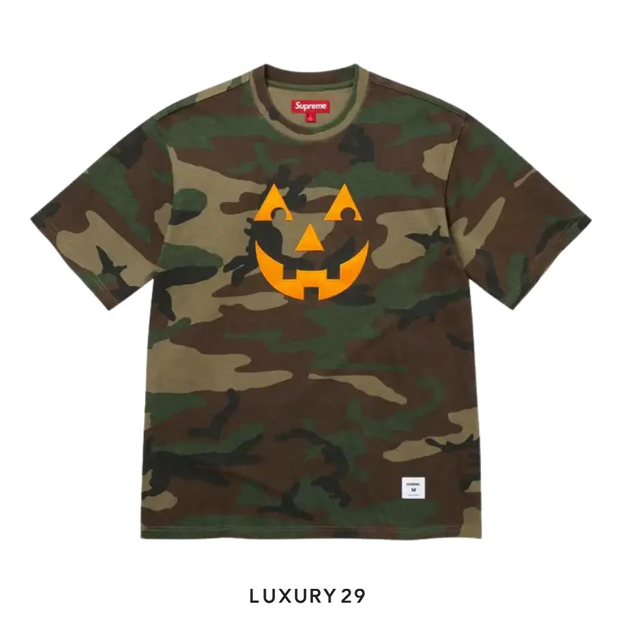 Supreme Pumpkin Short-Sleeve Top 'Woodland Camo'