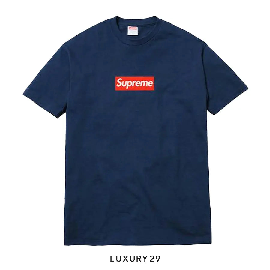 Supreme 20th Anniversary Box Logo T-Shirt 'Navy' SUPREME