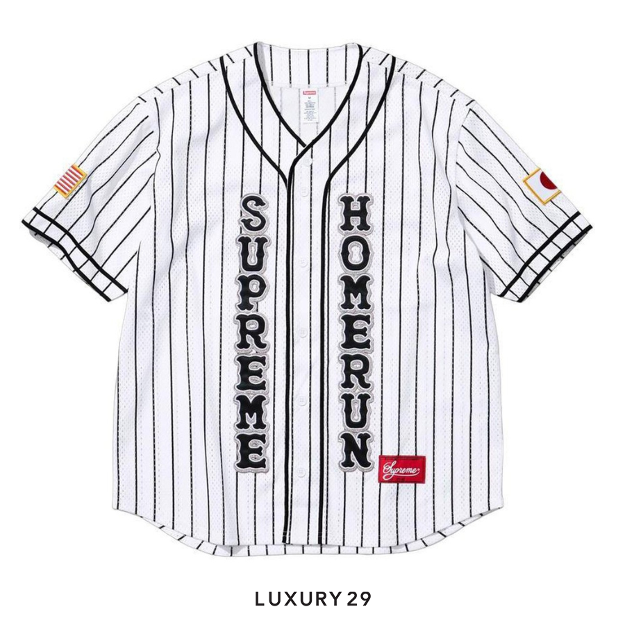 Supreme Homerun Baseball Jersey Stripe SUPREME