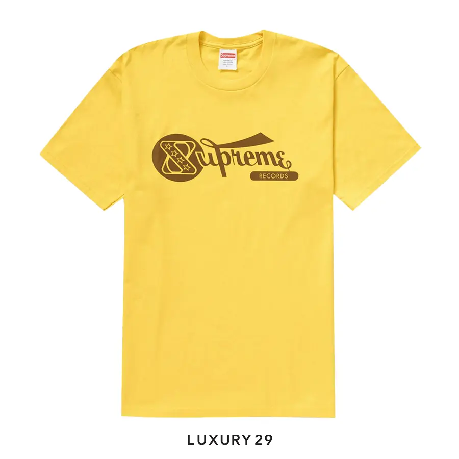 Supreme Records Tee 'Yellow' SUPREME Luxury29
