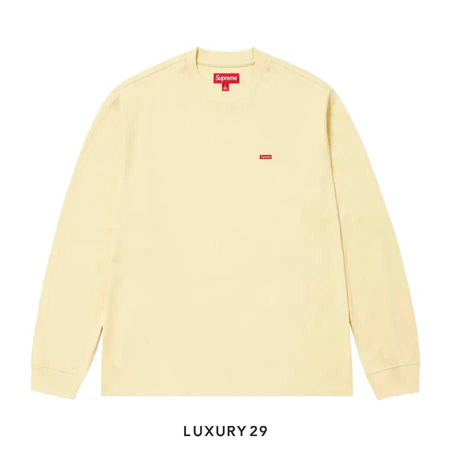 Supreme Small Box Long-Sleeve Tee 'Light Tan' SUPREME