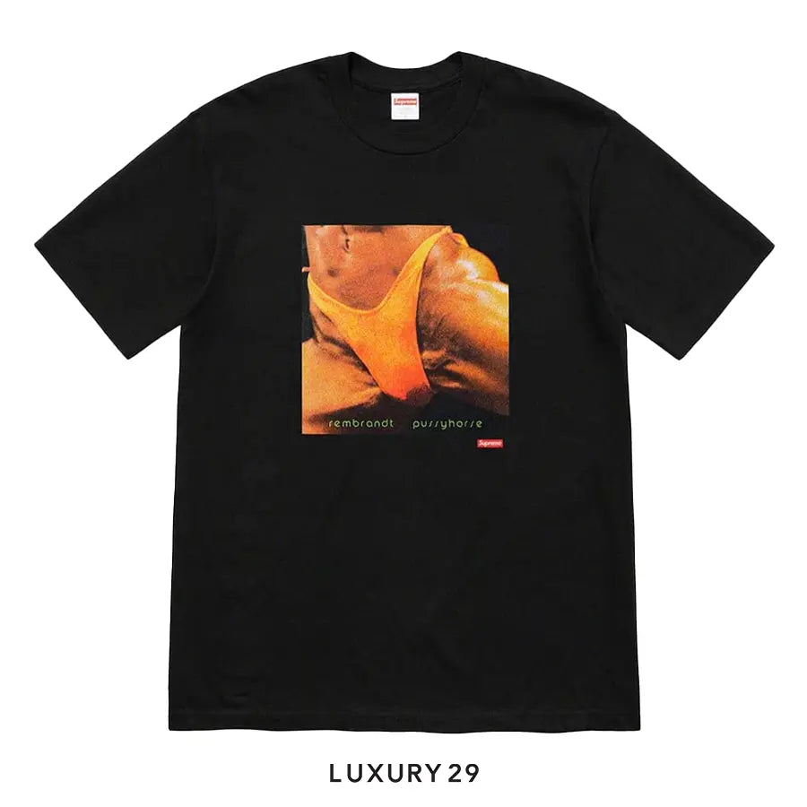Supreme x Butthole Surfers Rembrandt Pussyhorse Tee 'Black' SUPREME