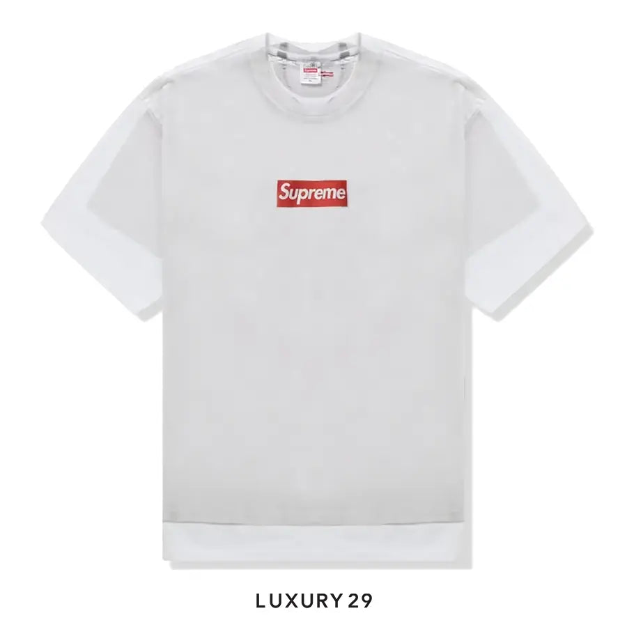 Supreme x MM6 Maison Margiela Box Logo Tee 'White' SUPREME