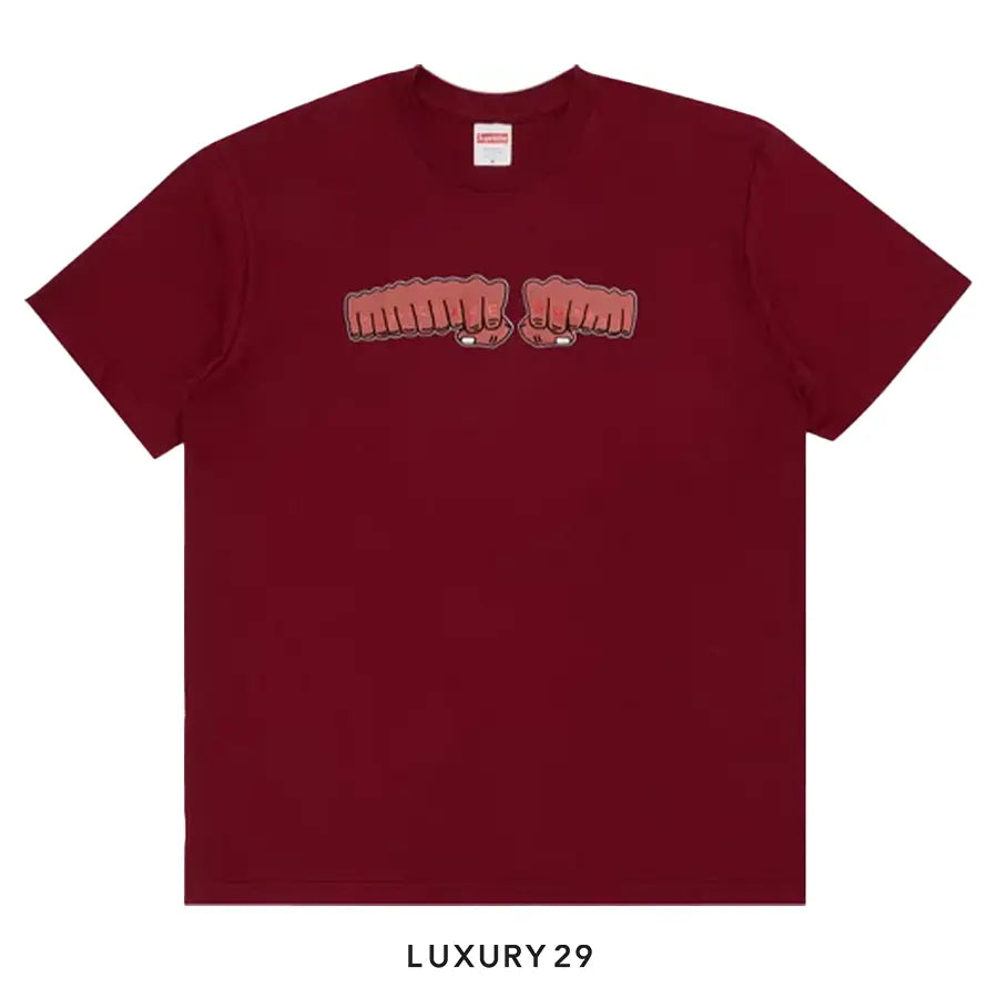 Supreme x Toy Machine Fist Tee 'Cardinal' SUPREME