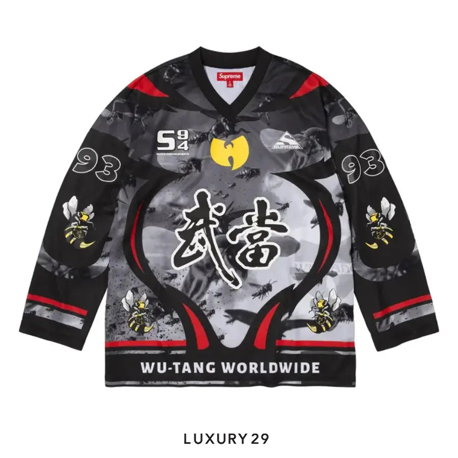 Supreme x Wu-Tang Clan Hockey Jersey 'Black'