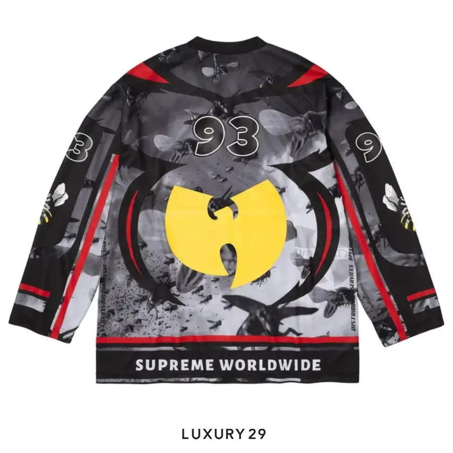 Supreme x Wu-Tang Clan Hockey Jersey 'Black'