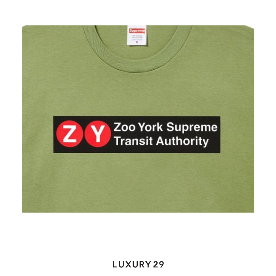 Supreme x Zoo York Transit Tee Moss SUPREME