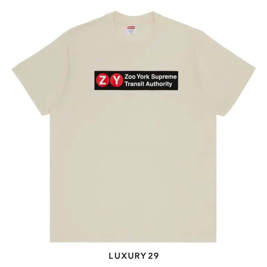 Supreme x Zoo York Transit Tee Natural SUPREME