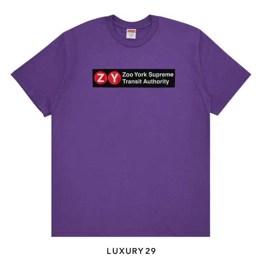 Supreme x Zoo York Transit Tee Purple SUPREME