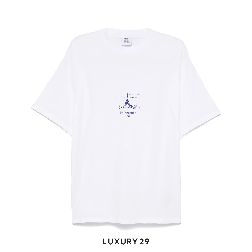 VETEMENTS Eiffel Tower T-shirt White VETEMENTS